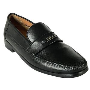 French Shriner Loafer Horsebit Moc Pebbled Black Leather Shoes 12 W Mens Camden